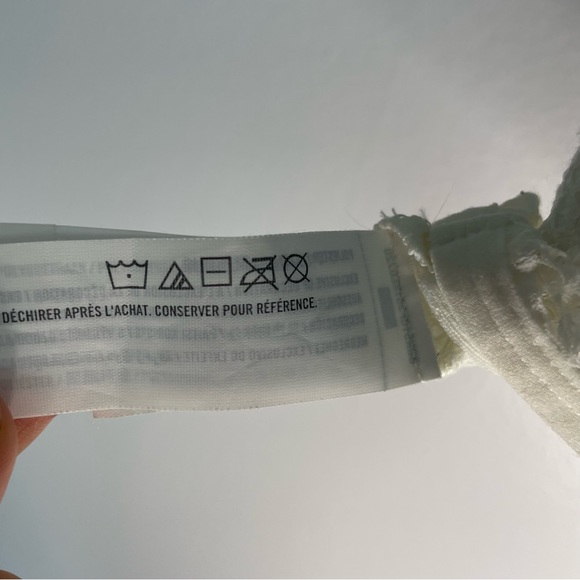 Gilly Hicks White Longline Crochet Lace Bralette Medium - Picture 7 of 8